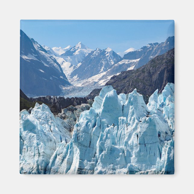 Alaska Glacier Bay Landscape Foto Magnet (Vorne)
