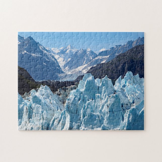 Alaska Glacier Bay Landscape Foto Puzzle (Horizontal)