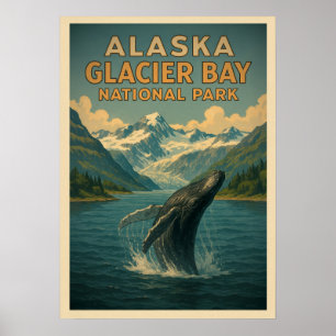 Alaska Glacier Bay Nationalpark V02 Poster