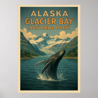 Alaska Glacier Bay Nationalpark V02 Poster