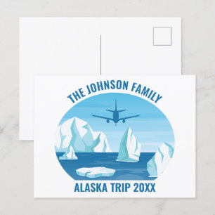 Alaska Glacier Family Vacation Custom Postkarte