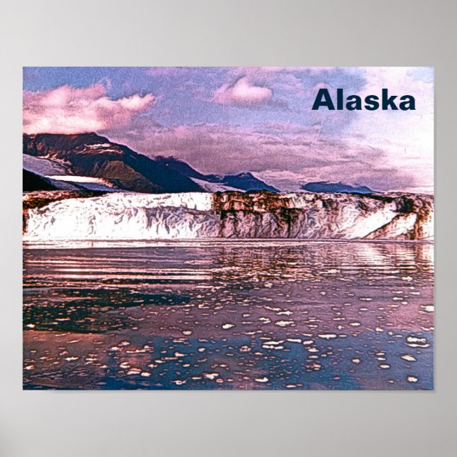 Alaska Glacier Poster (Vorne)