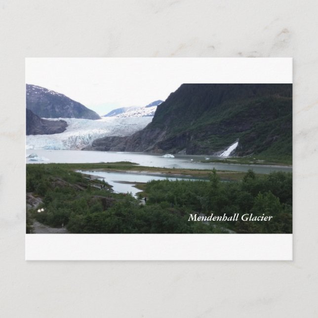 Alaska-Gletscher Postkarte (Vorderseite)
