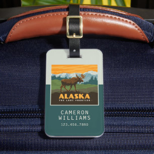 Alaska   GrenzElch Gepäckanhänger