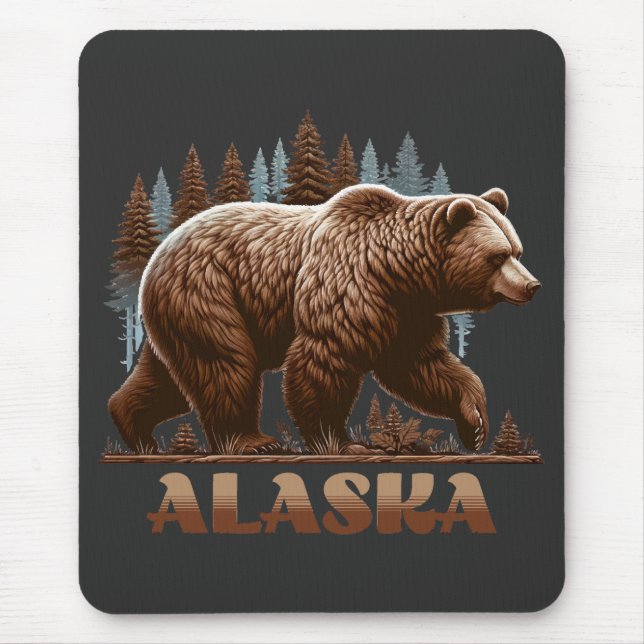 Alaska Grizzly Bear Mousepad (Vorne)