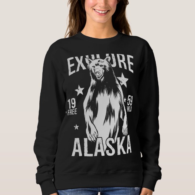 Alaska Grizzly Bear Sweatshirt (Vorderseite)
