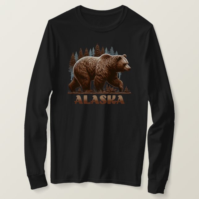 Alaska Grizzly Bear T-Shirt (Design vorne)