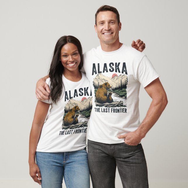 Alaska Grizzly Family Frontier T-Shirt (Unisex)