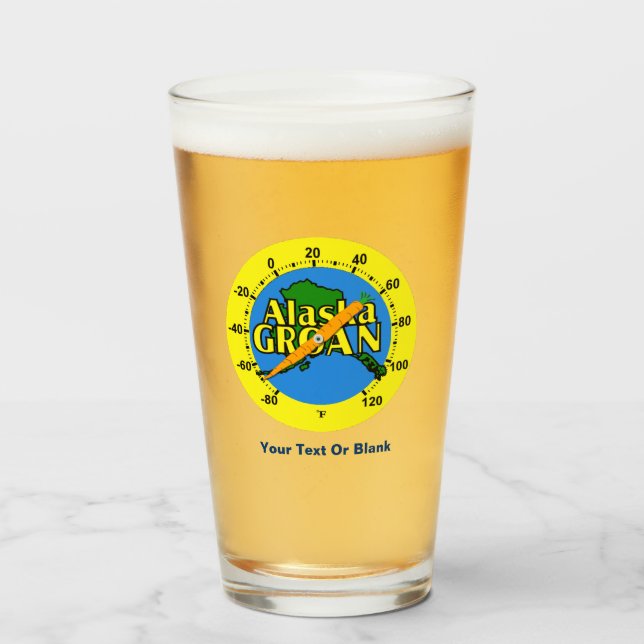 Alaska Groan Thermometer Glas (Vorne (Gefüllt))