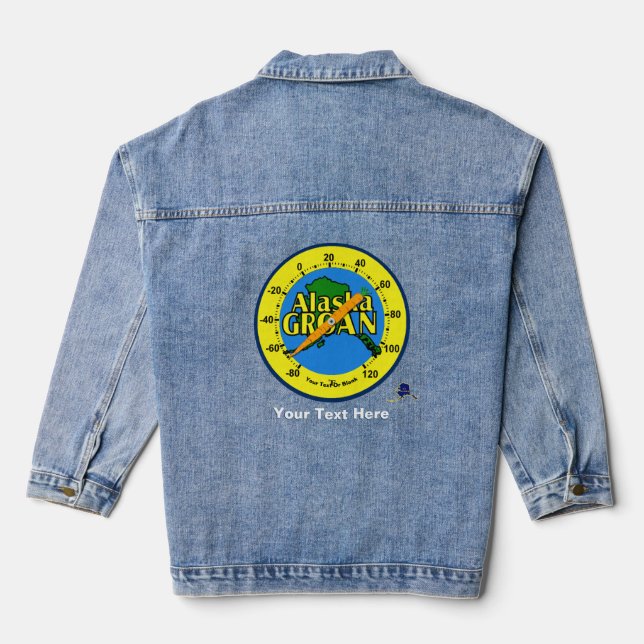 Alaska Groan Thermometer Jeansjacke (Rückseite)