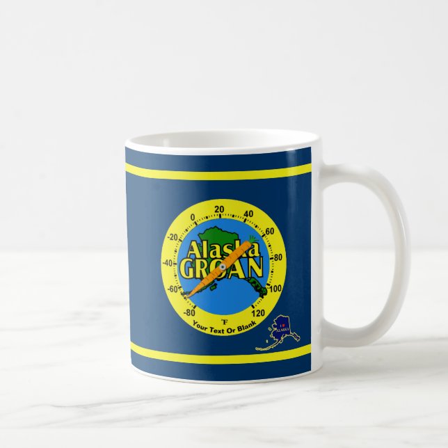 Alaska Groan Thermometer Kaffeetasse (Rechts)