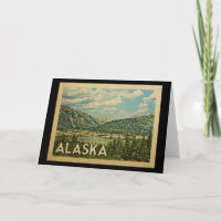 Alaska Grußkarte Jahrgang Reise