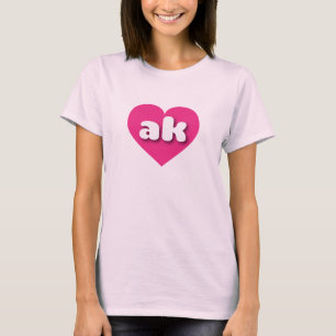 Alaska heiß rosa Herz - I Liebe ak T-Shirt