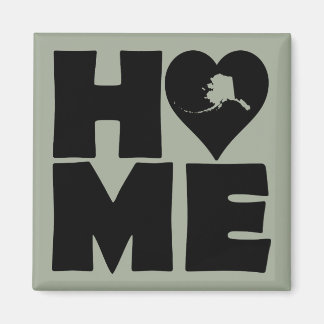 Alaska Home Heart State Friend Magnet Refrigerator
