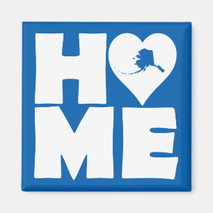 Alaska Home Heart State Kühlschrankmagnet Magnet