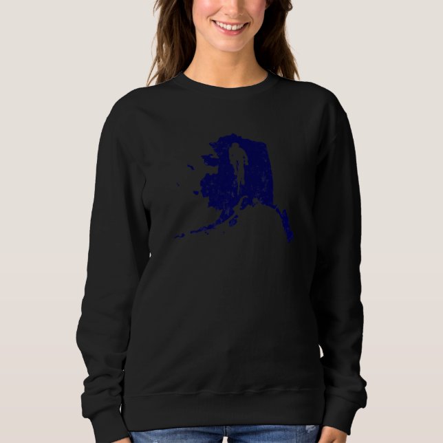 Alaska Home State Bike Cycling And Triathlon     5 Sweatshirt (Vorderseite)