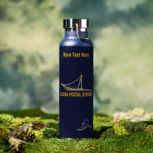 Alaska-Hundeschlitten-Postbote Trinkflasche