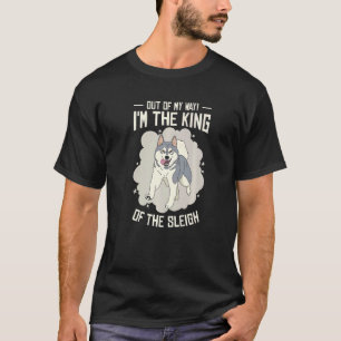 Alaska Husky Schlittenfahren Schlittenhund Rennsch T-Shirt