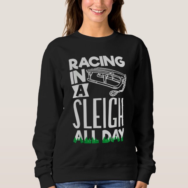Alaska husky sled dog racing and mushing 14 sweatshirt (Vorderseite)