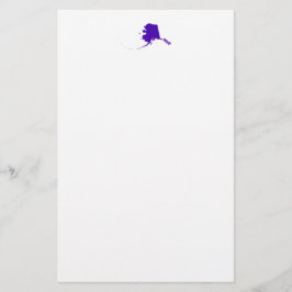 Alaska im Lila Briefpapier