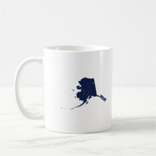 Alaska in Blau und Gold Tasse