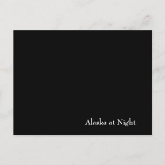 Alaska in der Nacht Postkarte