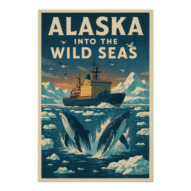 Alaska - In die wilde See Poster (Vorderseite)