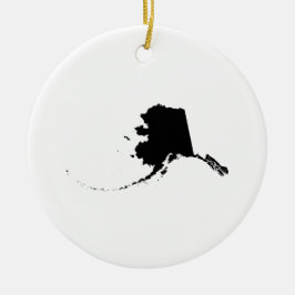 Alaska in Schwarz Keramikornament