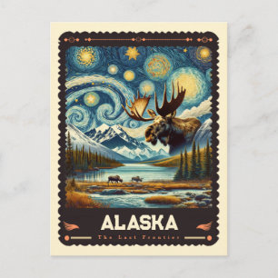 Alaska Inspiriert von Vincent Van Gogh Postkarte