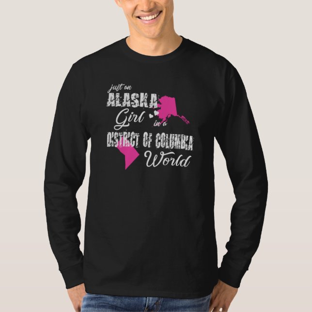 Alaska ist nur ein Alaska-Mädchen in einem Viertel T-Shirt (Vorderseite)