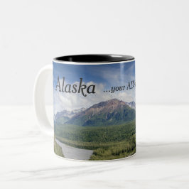 Alaska-Kaffee-Tassen - Ihr Abenteuer erwartet Zweifarbige Tasse