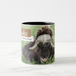 Alaska-Kaffee-Tassen - Moschus-Ochsen Zweifarbige Tasse
