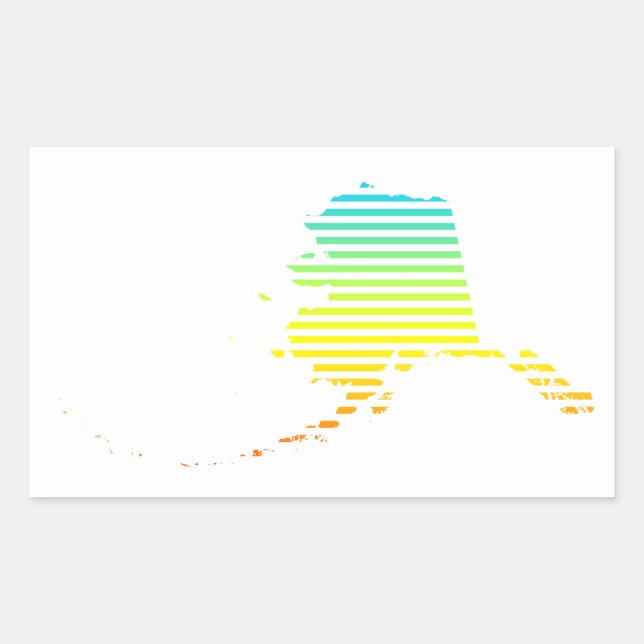 Alaska-Kälteeinbruch Rechteckiger Aufkleber (Vorderseite)