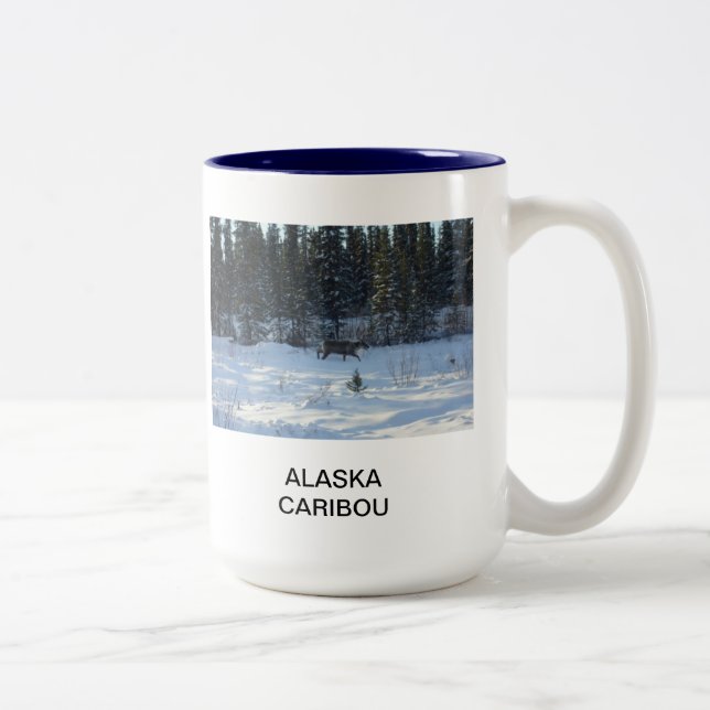 Alaska-Karibu Zweifarbige Tasse (Rechts)