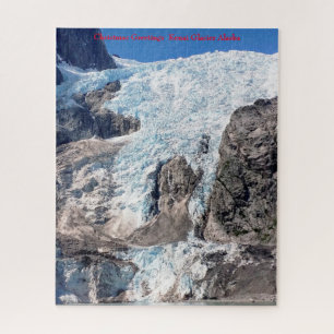 Alaska Kenai Gletscher Weihnachtsgrüße Puzzle