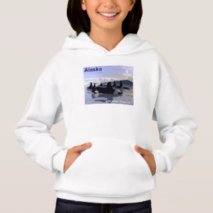 Alaska Killer Whales Briefmarke Hoodie