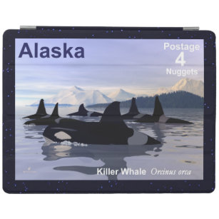 Alaska Killer Whales Briefmarke iPad Hülle