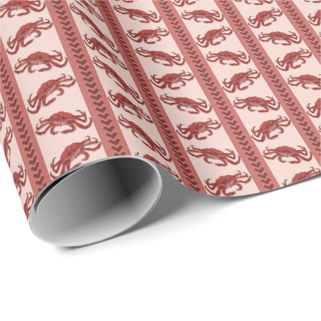 Alaska King Crab Wrapping Paper  Geschenkpapier (Rolleneckpunkt)