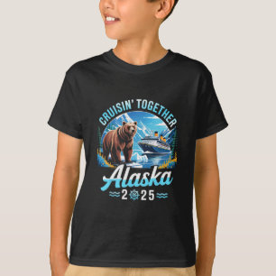 Alaska-Kreuzfahrt 2025 Cruisin Together Familienur T-Shirt
