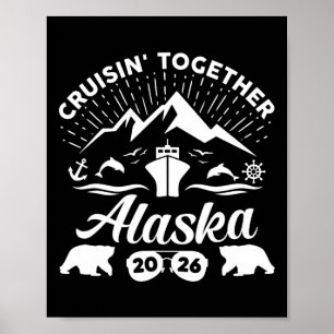 Alaska-Kreuzfahrt 2026 Familie Sommerurlaub Reise Poster