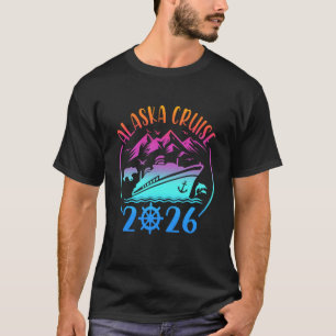 Alaska-Kreuzfahrt 2026 Reise passende Familie Freu T-Shirt