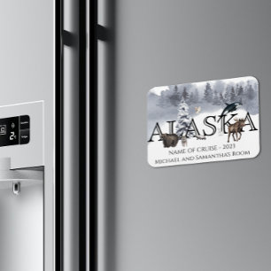 Alaska Kreuzfahrt Custom Bären Elche Tür Magnet