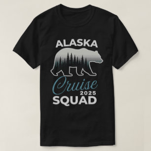 Alaska Kreuzfahrt Gruppe 2025 passende Familiensqu T-Shirt