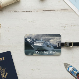 Alaska Kreuzfahrt Kreuzfahrtschiff auf dem Ozean Gepäckanhänger