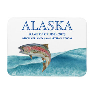Alaska-Kreuzfahrt Lachswasserfarbe  Magnet