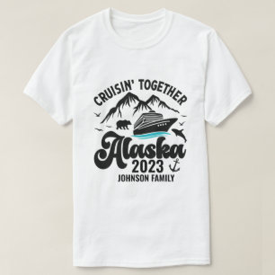 Alaska Kreuzfahrt Personalisierter Name und Jahr T-Shirt