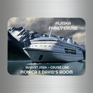 Alaska Kreuzfahrtschiff auf dem Personalisierten O Magnet