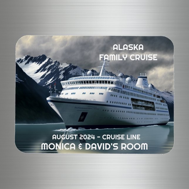 Alaska Kreuzfahrtschiff auf dem Personalisierten O Magnet (Von Creator hochgeladen)