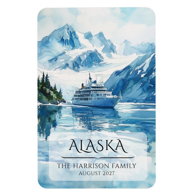 Alaska-Kreuzfahrtschiff-Kabinenmagnet Magnet (Vertikal)