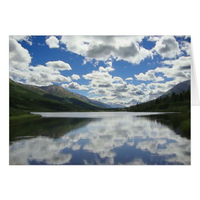 Alaska Lake - 5" x 7" Art Card (Vorderseite (Horizontal))